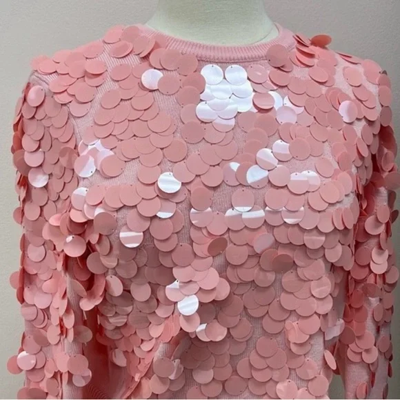 Alice + Olivia Delfina Wool Cropped Size XS Women's Crop Knit Sweater NWT - Picture 6 of 15